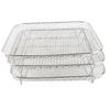3 Layer Square Fryer Rack Dishwasher Safe SUS304 Stainless Steel Fryer Grilling Rack Accessory
