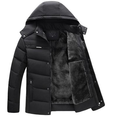 Waterproof Jackets Fashion Warm Clothing Winter Men Cotton Winter Regular Formal Jacket and Coat