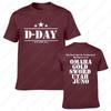2025 DDAY 1944 ARMY NORMANDIA MILITARE CHURCHILL SPIAGGE DIVERTENTE T-SHIRT Abbigliamento Uomo T-shirt con Stampa Vintage Cotone T-shirt da Uomo