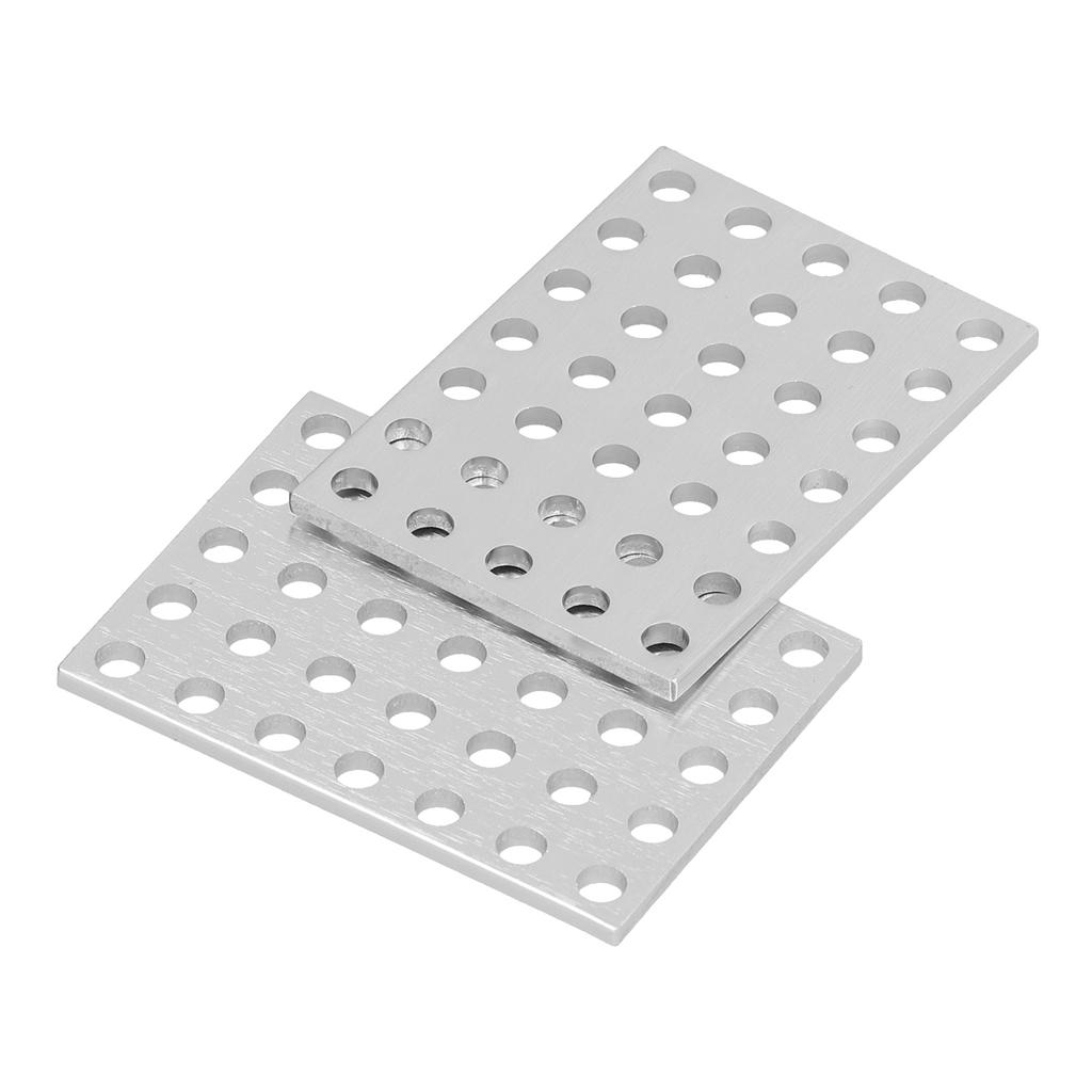 5 Packs Tie Plate Anti Rust Steel Flat Mending Repair Plate Corner Brace for Robots Wood