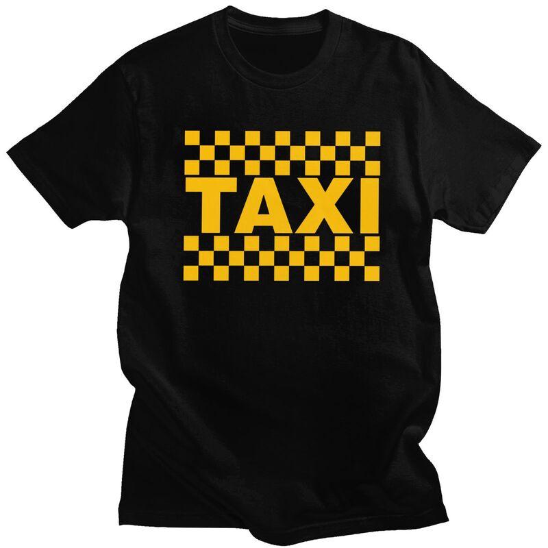 Custom Taxi Driver T Shirts for Men 100 Cotton Tee Tops Tshirt Short Sleeve Tshirt Clothes