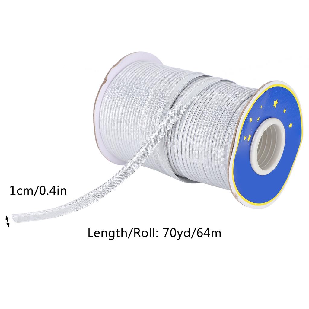 70yd Crafts Edging Braid Piping Bias Tape Trims 1cm Width for Sewing Seaming Binding Stitching