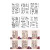 Greeting Words Clear Silicone Stamp Blessing Words Silicone Stamp for Card Making Scrapbooking Photo Album Journal
