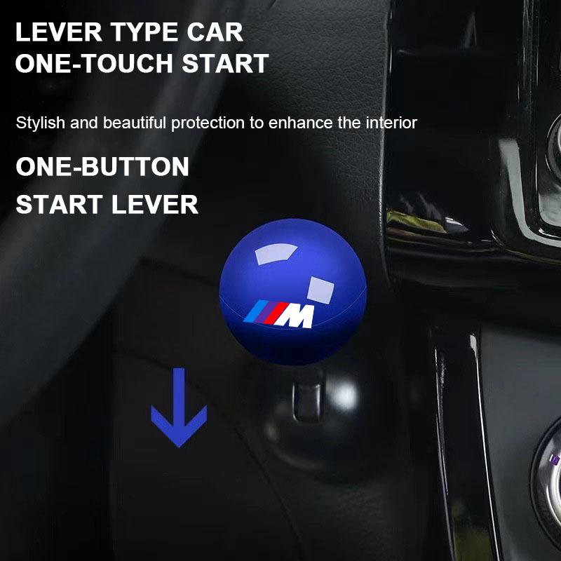1Pcs Car Logo Push Start Button Lever Creative Protective Cover For BMW M E34 E36 E60 E90 E46 E39 E70 F10 F20 F30 X5 X6 X1 M3 M5 M6 E71 F01 F02 F87