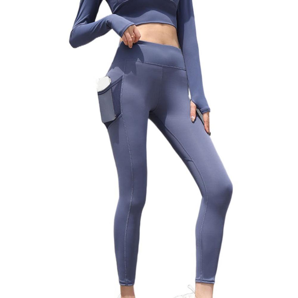 Mesh Pocket Yoga Pants High Waist Sports Pants Leggings Fitness Pants Exercise