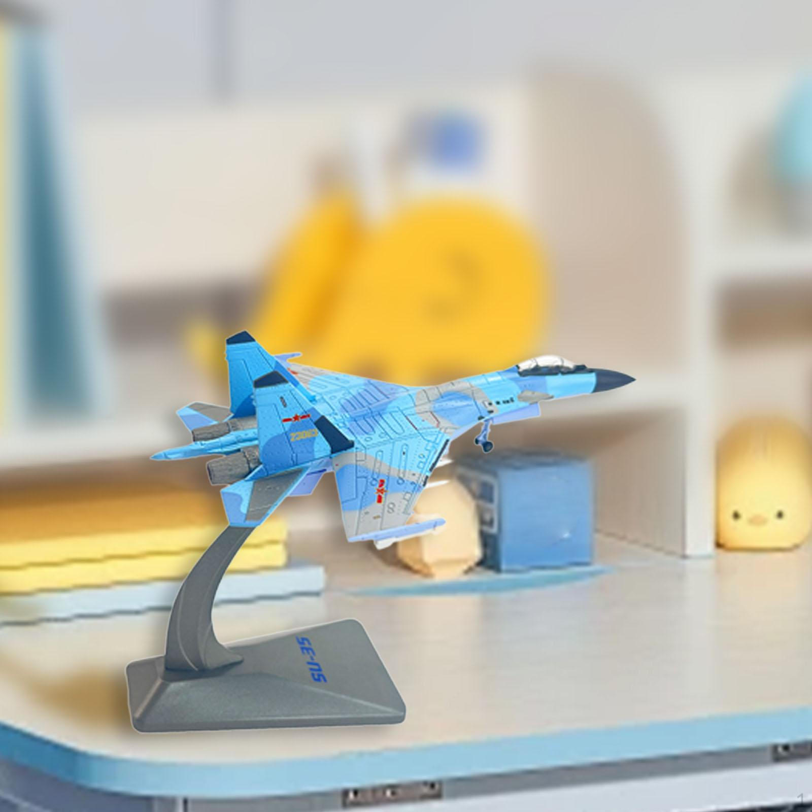 1/ 144 Fighter Model Aircraft Simulation with Display Stand Airplane Plane for Living