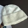 Circle yarn rabbit hair knitted wool hat female autumn and winter show a small face, keep warm and cold, ear protection, pullover hat, fluffy hat