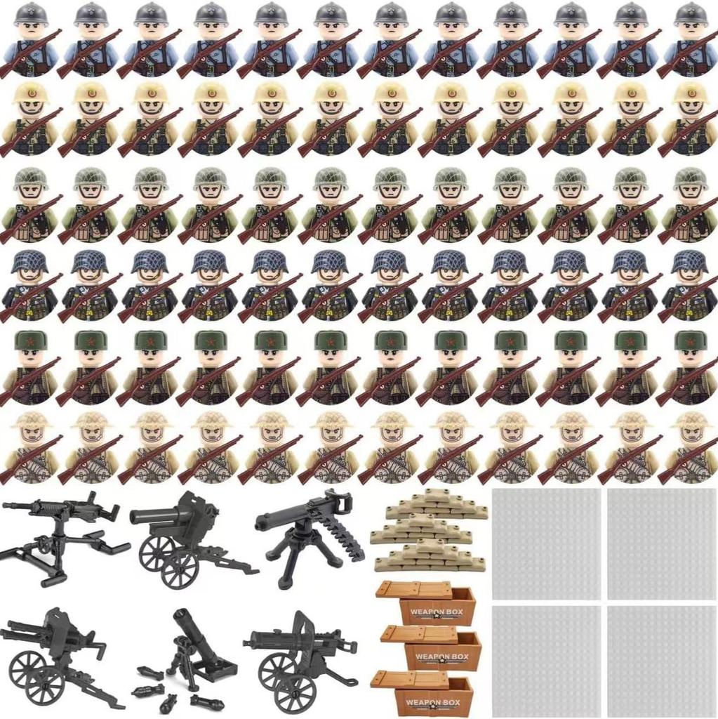 187Pcs Military Building Block Doll Building Block