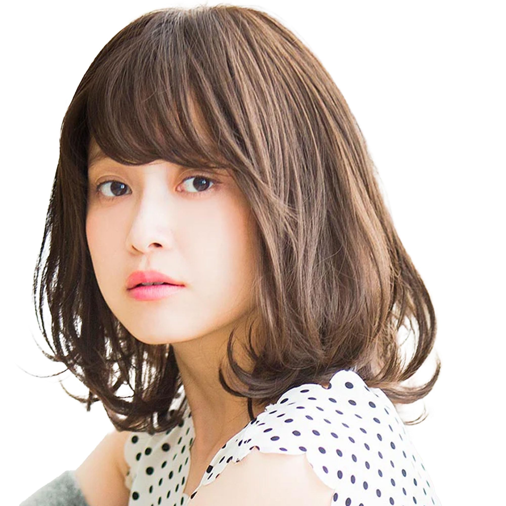 

Медицинский парик M Парик Свободный Боб Четыре Сезона Боб Ручной работы Дышащий Натуральный Легко носить Термостойкий Полностью завит Темный [Сертифицированный M.wig] Ангельский