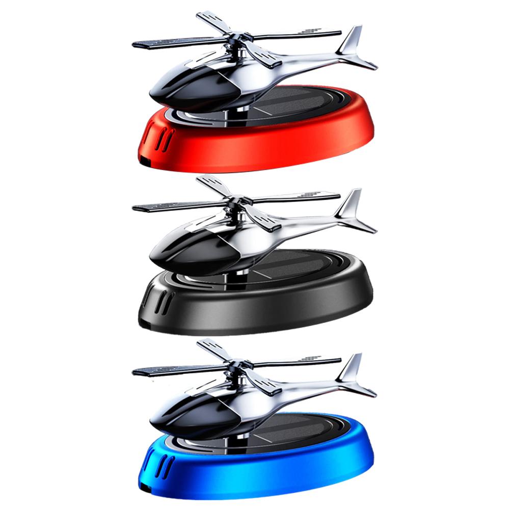 Car Air Freshener Solar Power Rotating Airplane Helicopter Car Perfume Auto Automatic Aroma Diffuser Auto Interior Decoration