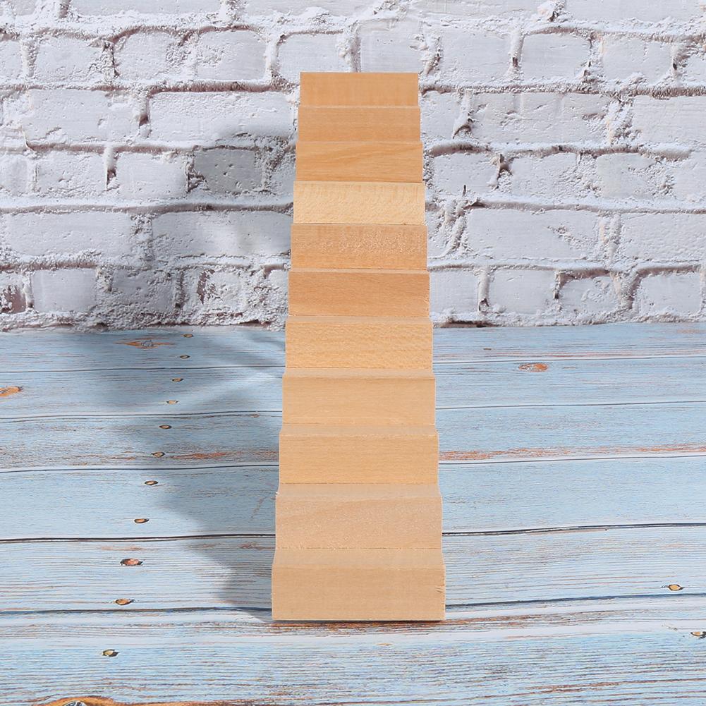 1:12 Miniature Wood Staircase DIY Step Stair Crafts Decorative Dollhouse AccessoriesStaircase Without Handrail