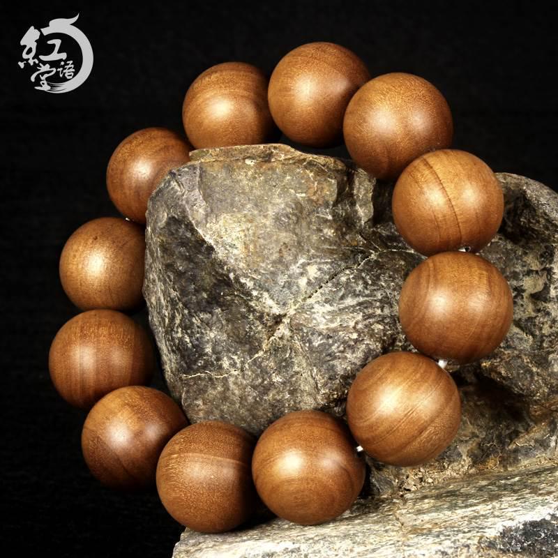 Sandalwood  Agarwood Buddhist Prayer Bracelet with 108 Beads for Men