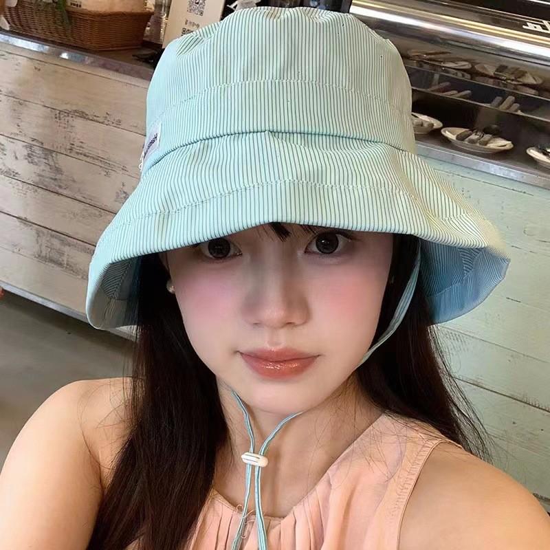 Mint Stylish Sweetheart Sun Protection Bucket Hat For Women With Large Brim Adjustable Design