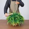 Artificial Ferns, 2 Pcs Fake Hanging Boston Fern Bush Plant with 584 Mm Hanging Length, Plastic Faux Greenery for Indoor and Outdoor Decor, For Wall,
