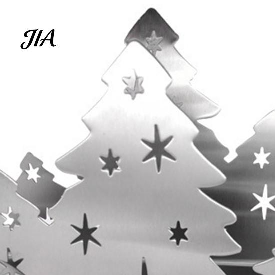 Holiday Dining Table Centerpiece Christmas Tree Napkin Holder, Stainless Steel Vertical Paper Towel Stand, Kitchen Accessories Decorative Dispenser