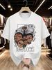 T-shirt Premium in Cotone Stampate The Boondocks per Unisex
