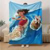 1pc, Moana's Adventure: Soft & Cozy Home Decor Blanket Perfect for Couch, Bed, Travel, Camping, Car, Beach, Office Nap Gift Idea