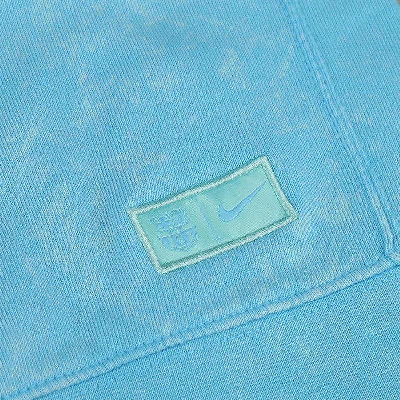 Nike Barcelona Football Casual Hoodie Long Sleeve Sweatshirt Men Hoodies Blue DC7277-425