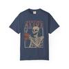 Staying Alive T-Shirt, Trendy Funny Skeleton Shirt, Coffee Gift Skull Halloween