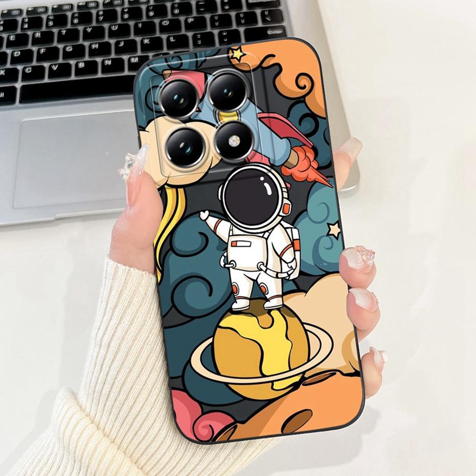 Cartoon Case For Xiaomi 14T Pro / 14T 5G Lens Protective Jelly Soft Silicone Cover For Xiaomi Mi14T 14TPro Phone Cases