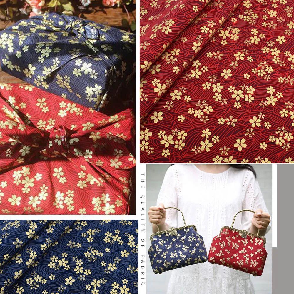 6 Stück Stoffquadrate im japanischen Stil bedruckte Baumwolle Quilten Handgefertigt Patchworkstoff Blumenmuster Heimtextilmaterial 24x24cm