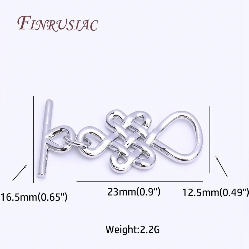 18K Real Gold Plated Geometry Heart OT Clasp For Bracelet Necklace Components,Dainty Brass Toggle Clasp DIY Accessory Wholesale