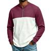 Men's Casual Knit Long Sleeve T-Shirt with, Everyday Pullover
