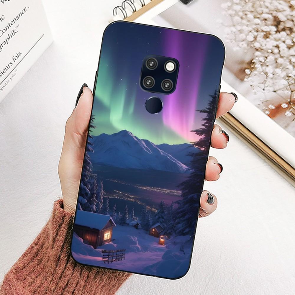 Beautiful Northern Lights Phone Case For Huawei Mate 10 20 30 40 50 Lite Pro Nova 3 3i 5 6 SE 7 Pro 7SE
