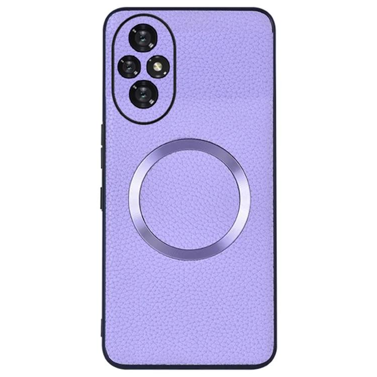 

Чехол For Honor 200 5G Magnetic Case Litchi Texture PU Leather+TPU Phone Cover