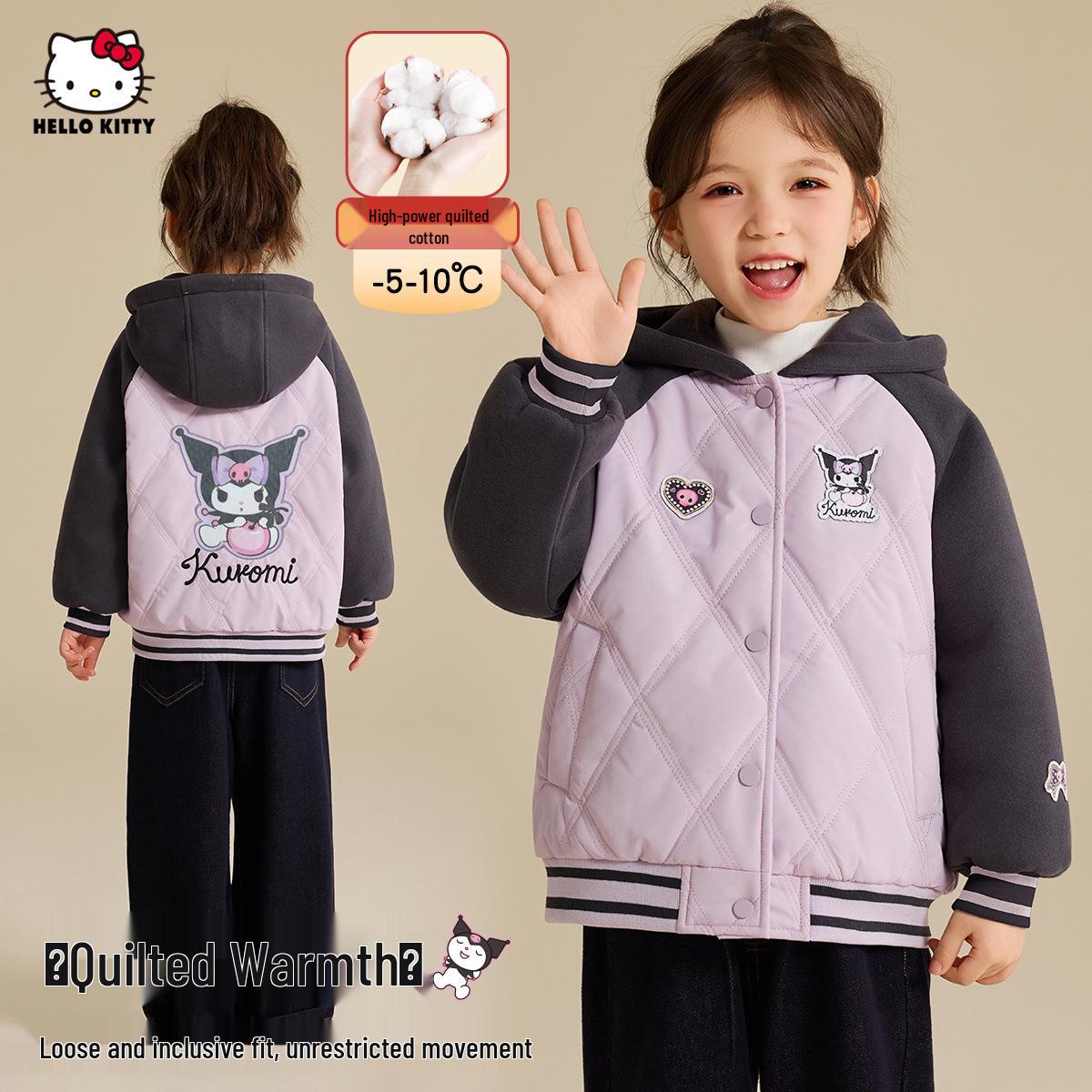 Hello Kitty Kuromi Children s Winter Baseball Jacket 150