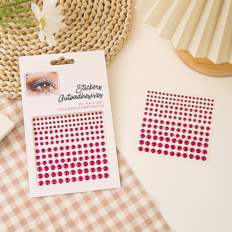 Diamond Crystal Tattoo Sticker Glitter Eyeliner Eyebrow Make Up Face Eyes Diamond Tattoos Rock Rhinestone 3D Eyeliner Stickers