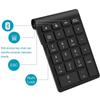 Vogek 22 Keys Bluetooth Numeric Keyboard Wireless Number Keypad Portable Plug And Play Digital Number Pad For Laptop IPad