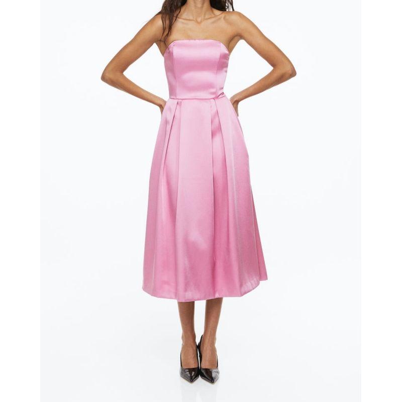 Export Single H Home Summer New Arrival Chest-Wrapped Elegant Lady off-Shoulder Easiest for Match Elegant Banquet Waist-Tight Female Dress