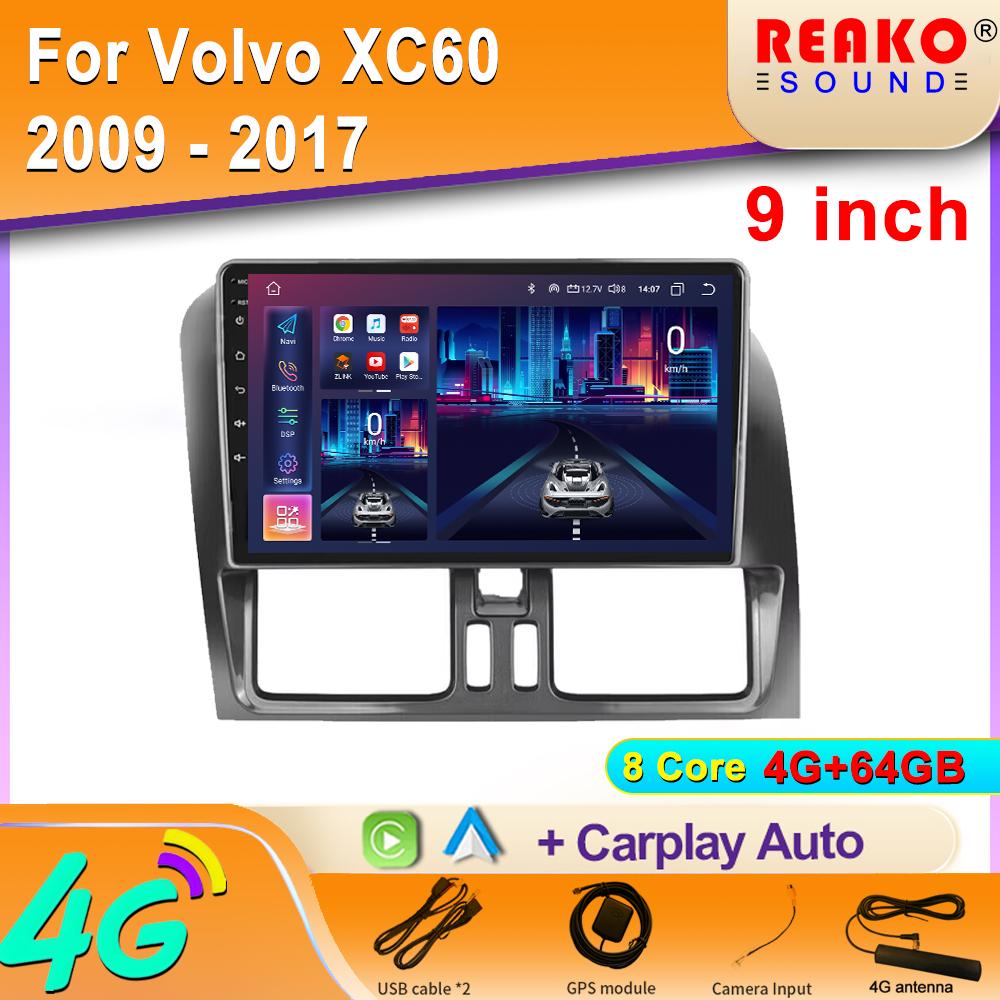 Android Car Radio For Volvo XC60 2009 - 2017 Video Multimedia Bluetooth Player Navigation GPS Carplay Autoradio Stereo