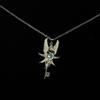 Moon Wing Key Necklace,Vintage Jewelry ,Feather Key Charm,Fashion Choker For Women Men Accessories Gift