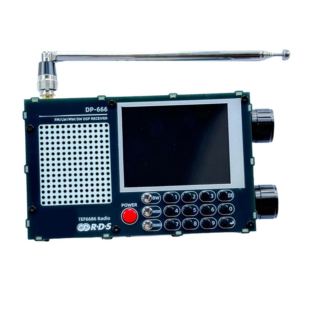 The portable FM/AM radio DP666 is equipped with the advanced TEF6686 chip, providing superior tuning capabilities and functionality.