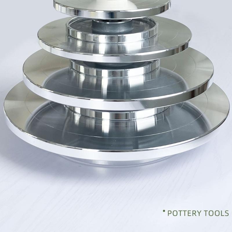 6/8/10/12in Double-Sided Pottery Turnable Wheel Turntable Sculpting Wheel Rotated Turntable Sculpting Pottery Wheel
