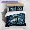 Set Biancheria da Letto 3 Pezzi con Stampa Pattern Juventus FC Morbido Delicato sulla Pelle Lavabile Copripiumino e Federe Set Stagione Unica Camera da Letto