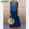 Fashion Summer Spring Sleeveless O-Neck Casual Dresses