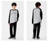 DK Kids' Retro Contrast Wide-Leg Pants – Autumn Casual Sportswear for Girls & Boys
