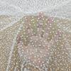 1yard Sequin Embroidery Fabric for Wedding Dress DIY Sewing Elegant Embroidered Beaded Lace Fabric Glitter Evening Dress Cloth