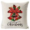 Christmas red and white elk snowflake Christmas tree linen pillow cushion cover home pillow cover European style