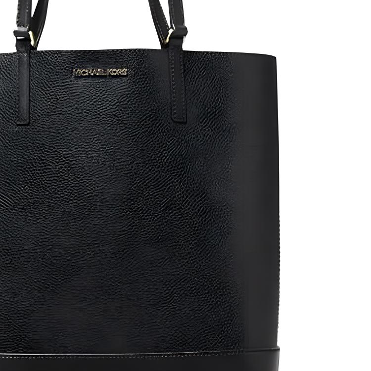 Michael Kors Kelli Logo Leather Tote Bag Large Women tote bags Black 35T0GX9T3T-001