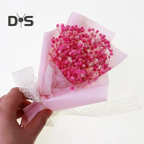 HOW-E Gypsophila Romantická přírodní sušená květina Babysbreath květinová dekorace