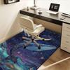 "Whale Moon Constellation Art Print - Celestial Ocean Decor"Office Mat Home Decor Office Desk Chair Rugs Chair Carpet for office Chair Mat G