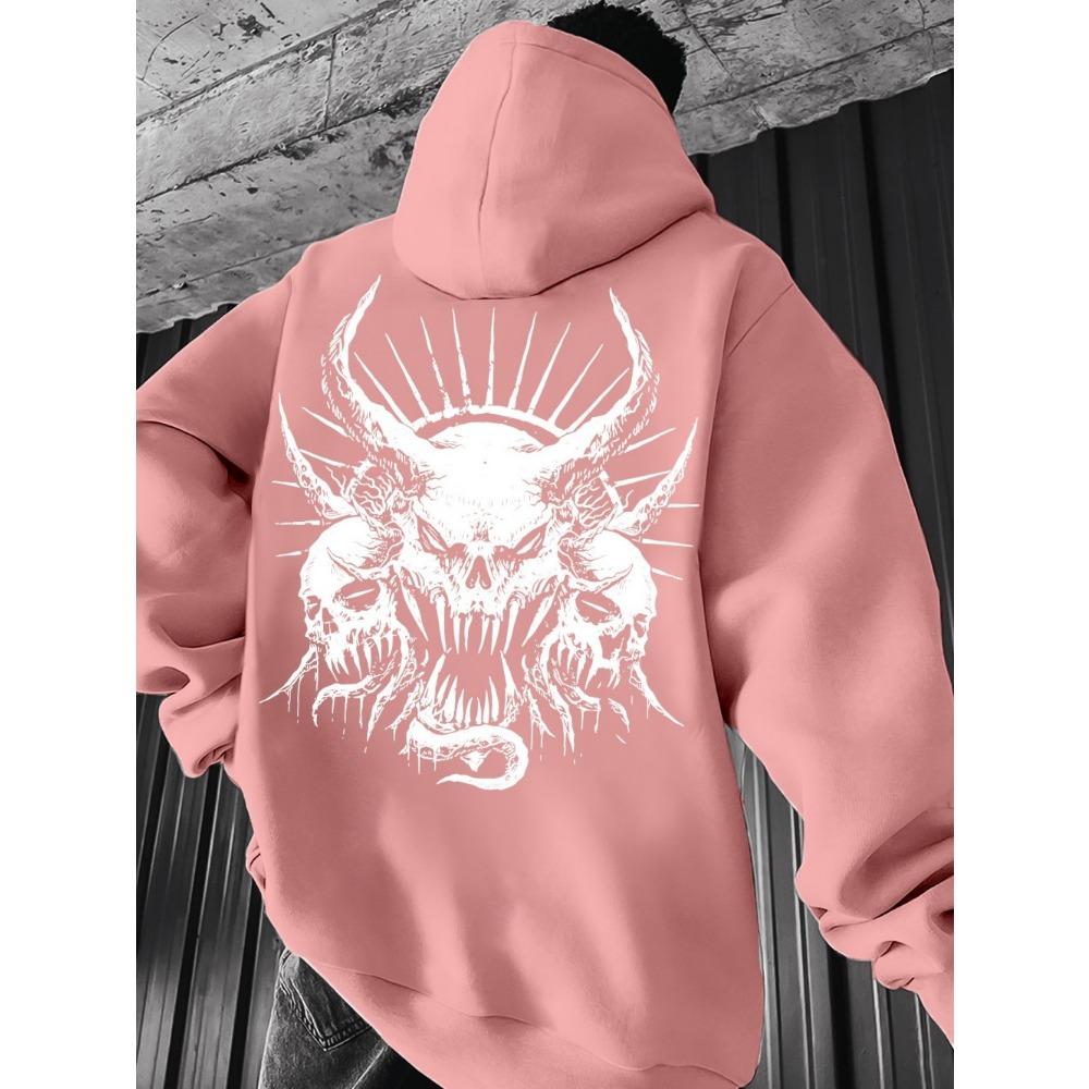 Skull Print Men's Hoodies Fashion Pullover Autumn Clothing Casual Clothes Women Tops Sweatshirts