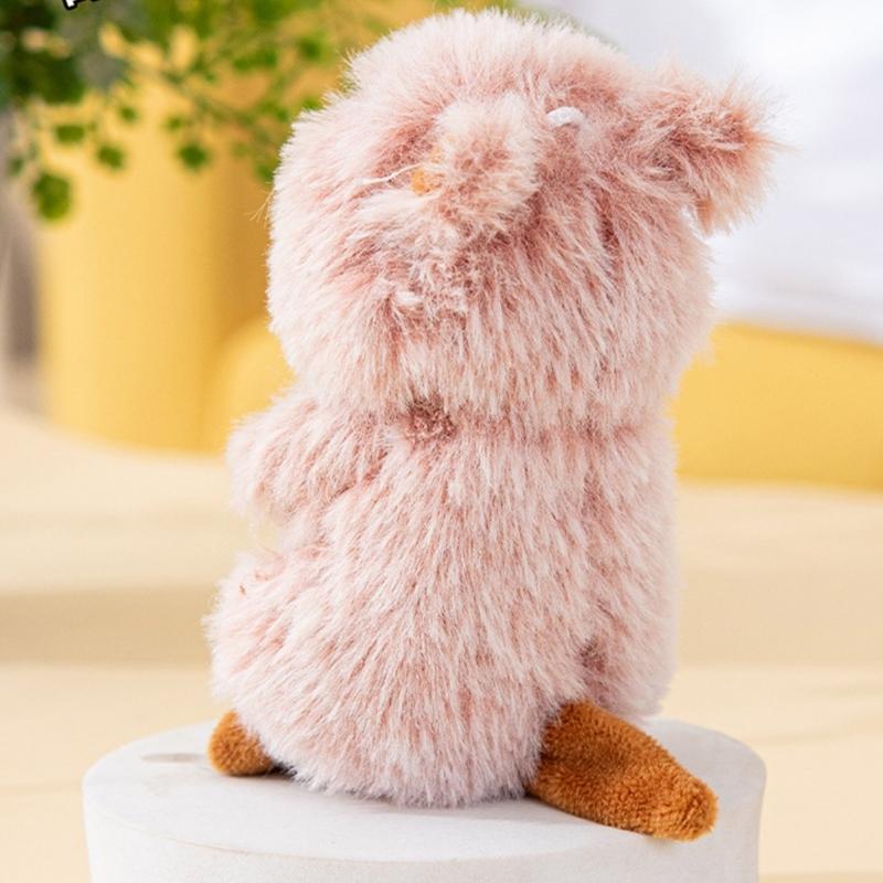 Niedliche Cartoon Kängurus Schlüsselanhänger Plüsch Stofftier Puppe Anhänger Schlüsselring Taschenanhänger Rucksack Dekoration Autoschlüssel Dekorationen