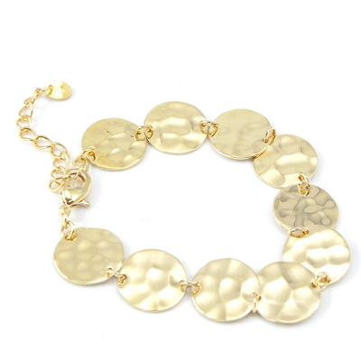 [G9436] - Gold Plated Bracelet 'Choréographie' - 15 Mm