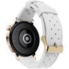 ERBORD Universal Silicone Strap 20mm, Tropic, White / Gold Buckle