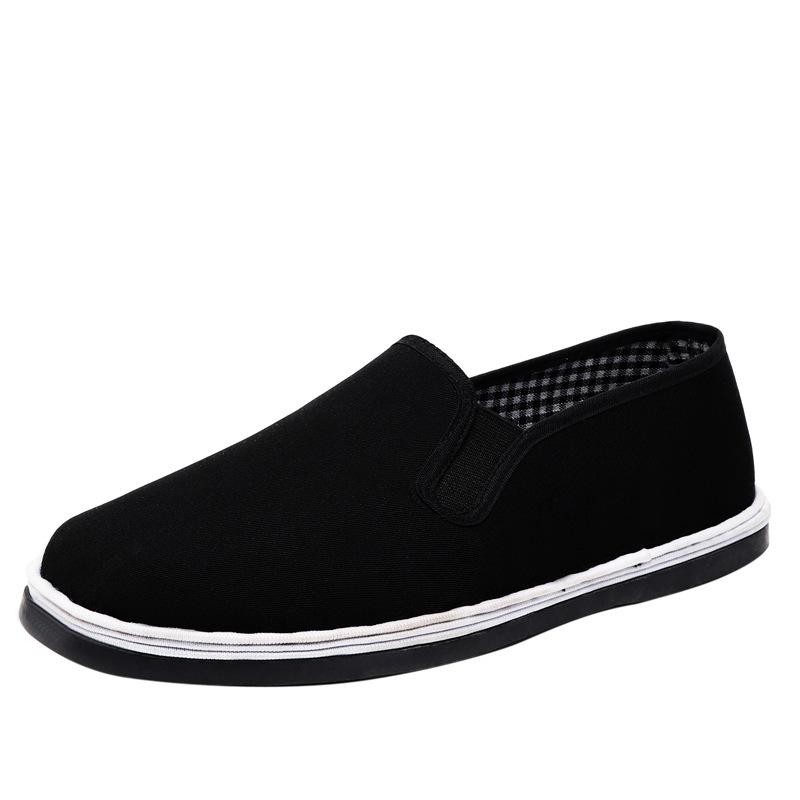 Cloth Shoes Old Beijing Cloth Shoes Men's Tire Sole Cloth Shoes Black Cloth Shoes Canvas Shoes Cow Tendon Sole Cloth Shoes Spring and Autumn Single Sh
